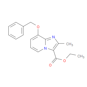 ETHYL 8-(BENZYLOXY)-2-METHYLIMIDAZO[1,2-A]PYRIDINE-3-CARBOXYLATE
