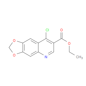 ETHYL 8-CHLORO[1,3]DIOXOLO[4,5-G]QUINOLINE-7-CARBOXYLATE - Click Image to Close