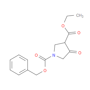 1-BENZYL 3-ETHYL 4-OXOPYRROLIDINE-1,3-DICARBOXYLATE