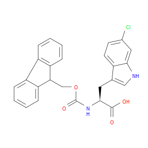 (S)-2-((((9H-FLUOREN-9-YL)METHOXY)CARBONYL)AMINO)-3-(6-CHLORO-1H-INDOL-3-YL)PROPANOIC ACID - Click Image to Close