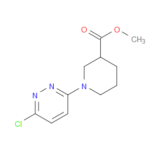 METHYL 1-(6-CHLORO-3-PYRIDAZINYL)PIPERIDINE-3-CARBOXYLATE - Click Image to Close