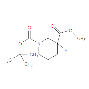 1-TERT-BUTYL 3-METHYL 3-FLUOROPIPERIDINE-1,3-DICARBOXYLATE - Click Image to Close