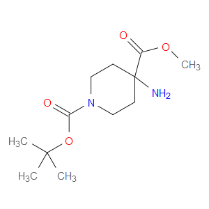 1-TERT-BUTYL 4-METHYL 4-AMINOPIPERIDINE-1,4-DICARBOXYLATE - Click Image to Close