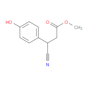 METHYL 3-CYANO-3-(4-HYDROXYPHENYL)PROPANOATE