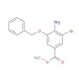METHYL 4-AMINO-3-(BENZYLOXY)-5-BROMOBENZENECARBOXYLATE