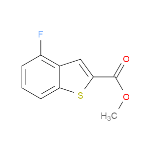 METHYL 4-FLUOROBENZO[B]THIOPHENE-2-CARBOXYLATE - Click Image to Close