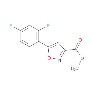 METHYL 5-(2,4-DIFLUOROPHENYL)ISOXAZOLE-3-CARBOXYLATE - Click Image to Close