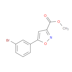 METHYL 5-(3-BROMOPHENYL)ISOXAZOLE-3-CARBOXYLATE