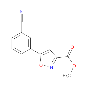METHYL 5-(3-CYANOPHENYL)ISOXAZOLE-3-CARBOXYLATE - Click Image to Close