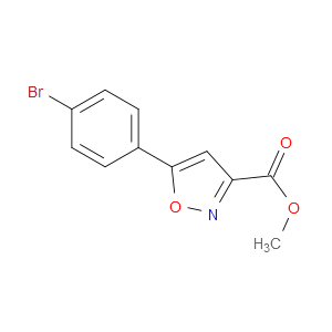 METHYL 5-(4-BROMOPHENYL)ISOXAZOLE-3-CARBOXYLATE - Click Image to Close