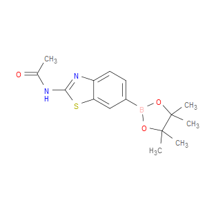 N-(6-(4,4,5,5-TETRAMETHYL-1,3,2-DIOXABOROLAN-2-YL)BENZO[D]THIAZOL-2-YL)ACETAMIDE