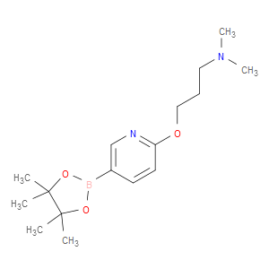 N,N-DIMETHYL-3-((5-(4,4,5,5-TETRAMETHYL-1,3,2-DIOXABOROLAN-2-YL)PYRIDIN-2-YL)OXY)PROPAN-1-AMINE
