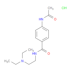 N-ACETYLPROCAINAMIDE HYDROCHLORIDE - Click Image to Close