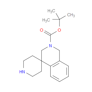 TERT-BUTYL 1H-SPIRO[ISOQUINOLINE-4,4'-PIPERIDINE]-2(3H)-CARBOXYLATE - Click Image to Close