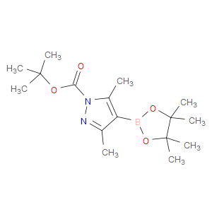 TERT-BUTYL 3,5-DIMETHYL-4-(4,4,5,5-TETRAMETHYL-1,3,2-DIOXABOROLAN-2-YL)-1H-PYRAZOLE-1-CARBOXYLATE - Click Image to Close