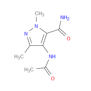 4-ACETAMIDO-1,3-DIMETHYL-1H-PYRAZOLE-5-CARBOXAMIDE