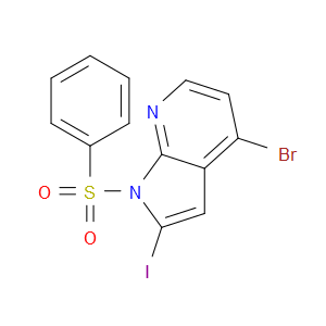 4-BROMO-2-IODO-1-(PHENYLSULFONYL)-1H-PYRROLO[2,3-B]PYRIDINE - Click Image to Close