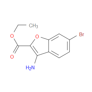 ETHYL 3-AMINO-6-BROMOBENZOFURAN-2-CARBOXYLATE