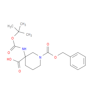 3-BOC-AMINO-1-CBZ-PIPERIDINE-3-CARBOXYLIC ACID - Click Image to Close