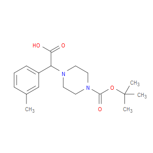 2-(4-(TERT-BUTOXYCARBONYL)PIPERAZIN-1-YL)-2-(M-TOLYL)ACETIC ACID - Click Image to Close