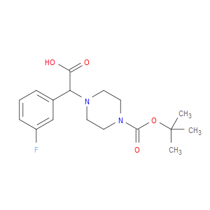 2-(4-BOC-PIPERAZINYL)-2-(3-FLUOROPHENYL)ACETIC ACID