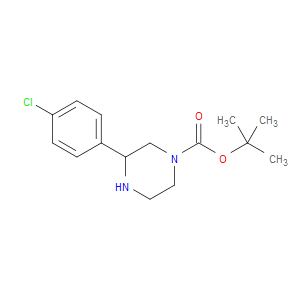 TERT-BUTYL 3-(4-CHLOROPHENYL)PIPERAZINE-1-CARBOXYLATE - Click Image to Close