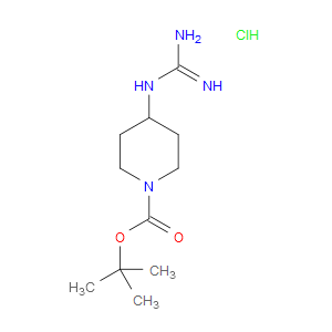TERT-BUTYL 4-GUANIDINOPIPERIDINE-1-CARBOXYLATE HYDROCHLORIDE - Click Image to Close