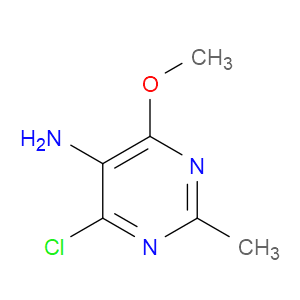 4-CHLORO-6-METHOXY-2-METHYLPYRIMIDIN-5-AMINE - Click Image to Close