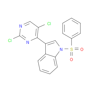 3-(2,5-DICHLOROPYRIMIDIN-4-YL)-1-(PHENYLSULFONYL)-1H-INDOLE