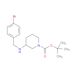 TERT-BUTYL 3-([(4-BROMOPHENYL)METHYL]AMINO)PIPERIDINE-1-CARBOXYLATE