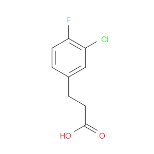 3-(3-CHLORO-4-FLUOROPHENYL)PROPANOIC ACID
