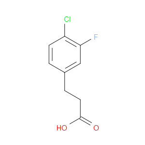 3-(4-CHLORO-3-FLUOROPHENYL)PROPIONIC ACID