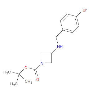 TERT-BUTYL 3-([(4-BROMOPHENYL)METHYL]AMINO)AZETIDINE-1-CARBOXYLATE - Click Image to Close