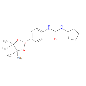 1-CYCLOPENTYL-3-(4-(4,4,5,5-TETRAMETHYL-1,3,2-DIOXABOROLAN-2-YL)PHENYL)UREA
