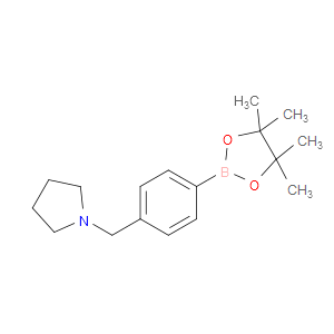 1-[4-(4,4,5,5-TETRAMETHYL-1,3,2-DIOXABOROLAN-2-YL)BENZYL]PYRROLIDINE - Click Image to Close