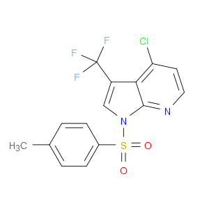4-CHLORO-1-TOSYL-3-(TRIFLUOROMETHYL)-1H-PYRROLO[2,3-B]PYRIDINE