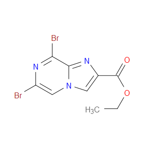 ETHYL 6,8-DIBROMOIMIDAZO[1,2-A]PYRAZINE-2-CARBOXYLATE