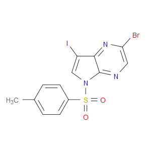 2-BROMO-7-IODO-5-TOSYL-5H-PYRROLO[2,3-B]PYRAZINE