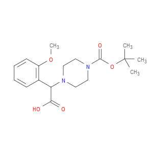 2-(4-[(TERT-BUTYL)OXYCARBONYL]PIPERAZINYL)-2-(2-METHOXYPHENYL)ACETIC ACID - Click Image to Close