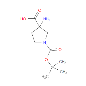 3-AMINO-1-(TERT-BUTOXYCARBONYL)PYRROLIDINE-3-CARBOXYLIC ACID - Click Image to Close