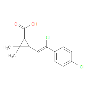 3-(2-CHLORO-2-(4-CHLOROPHENYL)VINYL)-2,2-DIMETHYLCYCLOPROPANECARBOXYLIC ACID