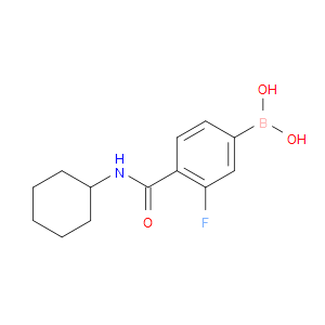 (4-(CYCLOHEXYLCARBAMOYL)-3-FLUOROPHENYL)BORONIC ACID