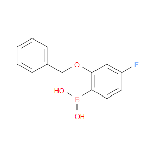 2-BENZYLOXY-4-FLUOROPHENYLBORONIC ACID - Click Image to Close
