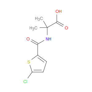 2-(5-CHLOROTHIOPHENE-2-CARBOXAMIDO)-2-METHYLPROPANOIC ACID - Click Image to Close