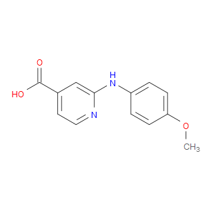 2-((4-METHOXYPHENYL)AMINO)ISONICOTINIC ACID