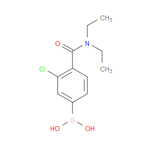 3-CHLORO-4-(N,N-DIETHYLCARBAMOYL)PHENYLBORONIC ACID - Click Image to Close