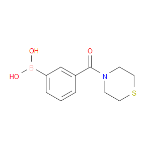 (3-(THIOMORPHOLINE-4-CARBONYL)PHENYL)BORONIC ACID