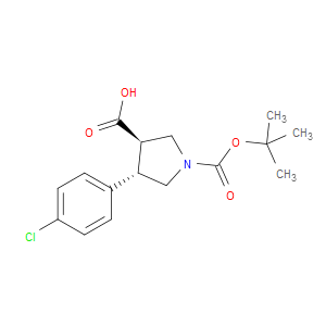 TRANS-1-(TERT-BUTOXYCARBONYL)-4-(4-CHLOROPHENYL)PYRROLIDINE-3-CARBOXYLIC ACID - Click Image to Close