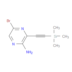 5-BROMO-3-((TRIMETHYLSILYL)ETHYNYL)PYRAZIN-2-AMINE