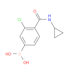 3-CHLORO-4-(CYCLOPROPYLCARBAMOYL)PHENYLBORONIC ACID - Click Image to Close
